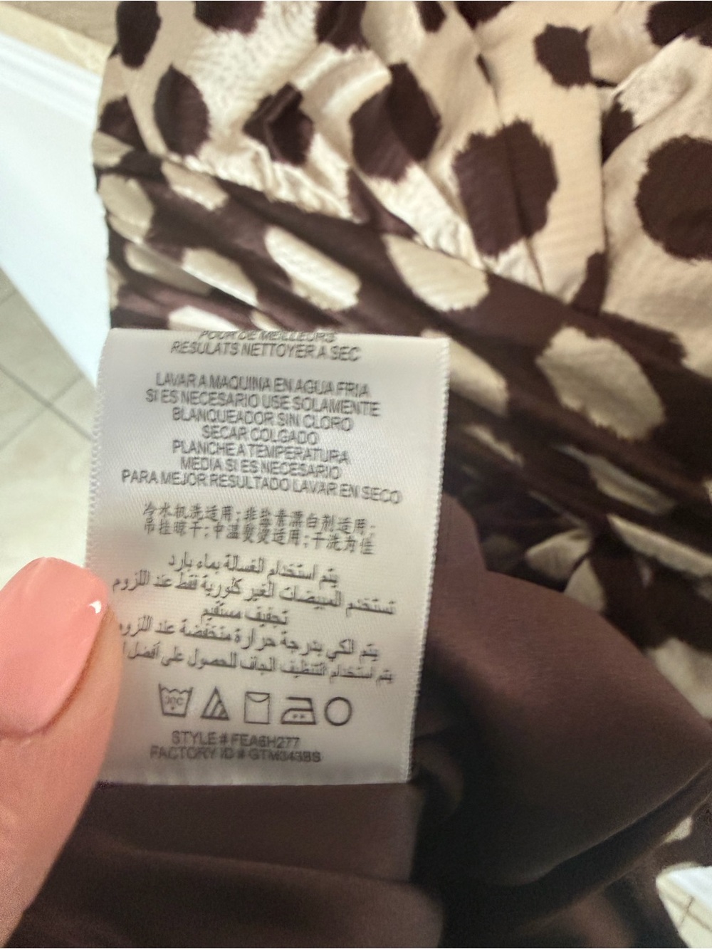 Max & Cleo Brown & Cream Strapless Polka Dot Mini Dress - Picture 9 of 10